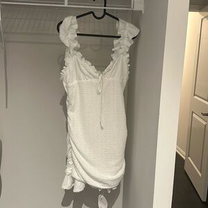 SheIn Vcay white sexy dress
